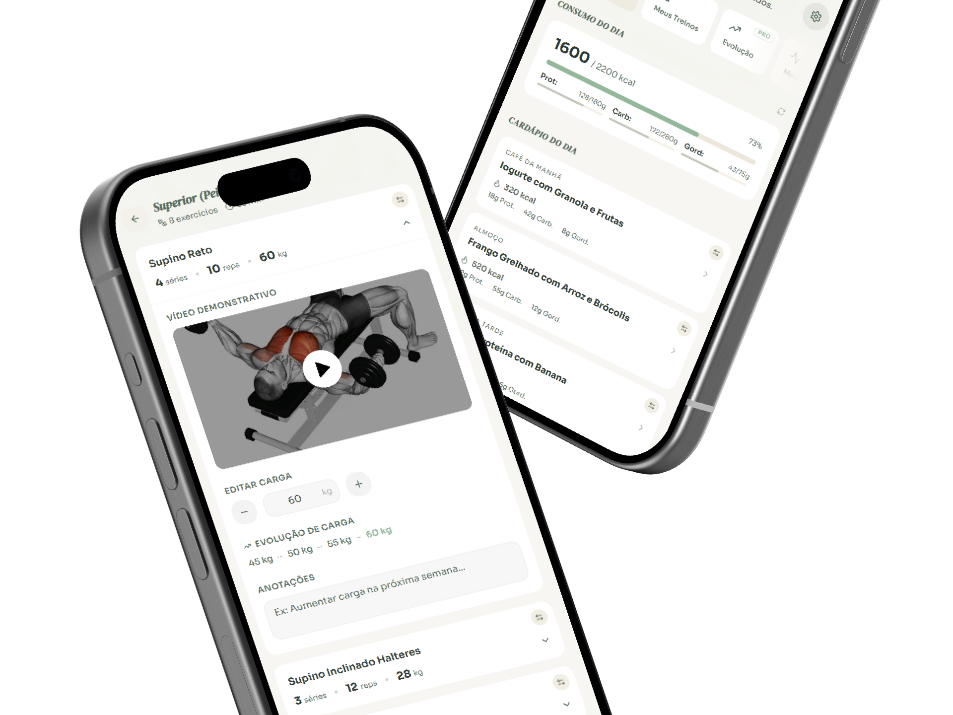 Soufit — treinos e nutrição personalizados no app